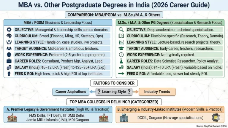 MBA vs Other Postgraduate Degrees in India